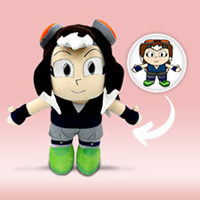 Buddy mascot plush toy for promotional use